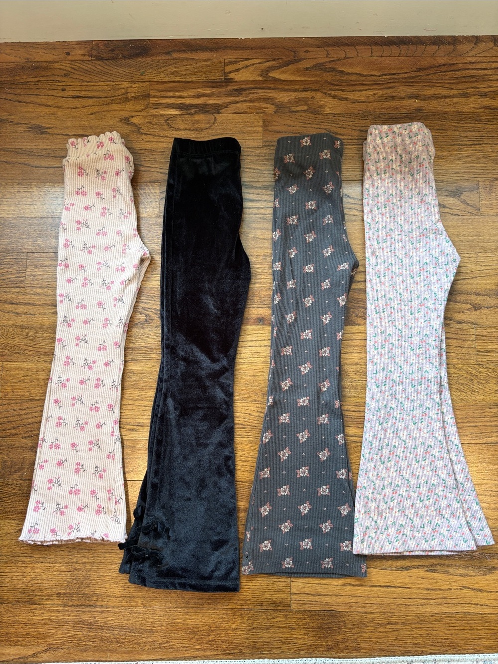 Zara Kids Bottoms Set - Black, Pink, Gray, Floral